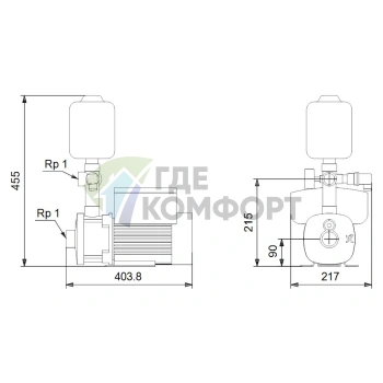 Насосная станция Grundfos CMBE 3-93 - фото 3