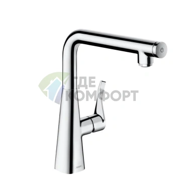 Смеситель для кухни Hansgrohe Metris Select с поворотным изливом, хром (14847000) - фото 1