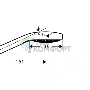 Ручной душ HG Croma Select S Multi с 3 режимами: SoftRain, IntenseRain, массажный (белый/хром) (26800400) - фото 2