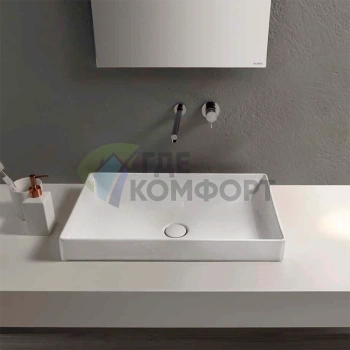 Полувстраиваемая раковина GLOBO T-Edge 61x37 см, белая (B6R61.BI*0)