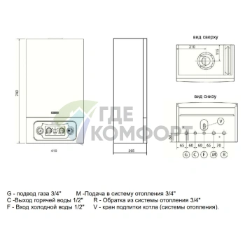 Газовый настенный двухконтурный котел Leberg Flamme 18 ASF - фото 2