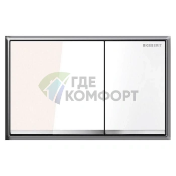 Кнопка смыва для скрытого монтажа Geberit Omega 60 белая - фото 1