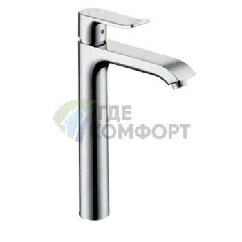 Смеситель для раковины Hansgrohe Metris с донным клапаном, хром (31082000) - фото 1