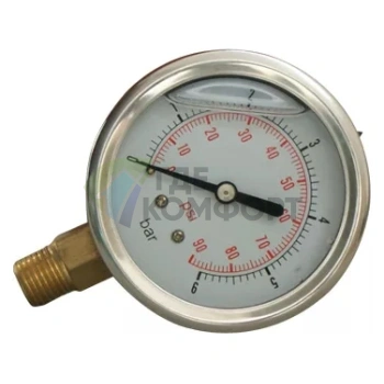 Манометр Aquario PG-SS40R 6355