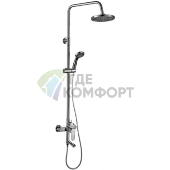 Душевая стойка Rossinka S35-46 угловая 35x46 см: надежность и стиль из нержавеющей стали