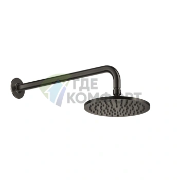 Настенная шарнирная душевая головка GESSI INCOSO Nero XL 200 мм (58148#299) - фото 1