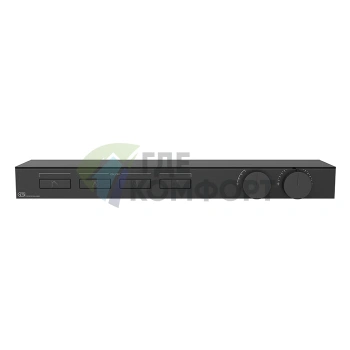 Термостат для душа Gessi Hi-Fi Black XL с полкой из матового стекла и подключением 4 источников (63026#299) - фото 1
