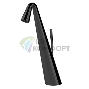 Высокий смеситель для раковины Gessi Cono Black XL (шланги 3/8) (45003#299) - фото 1
