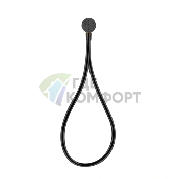 Магнитный душевой комплект Gessi Hi-Fi Black Metal Brushed PVD (63199#707) - фото 1