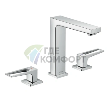 Смеситель для раковины Hansgrohe Metropol 160 с донным клапаном Push-open, хром (74515000) - фото 1