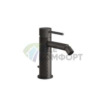 Смеситель для биде GESSI 316 с донным клапаном, излив 118 мм, цвет brushed black metal PVD (54107#707) - фото 1