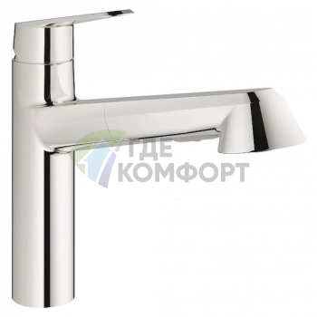 Смеситель Grohe Eurodisc Cosmopolitan для кухни: однорычажный, стильный, практичный - фото 1