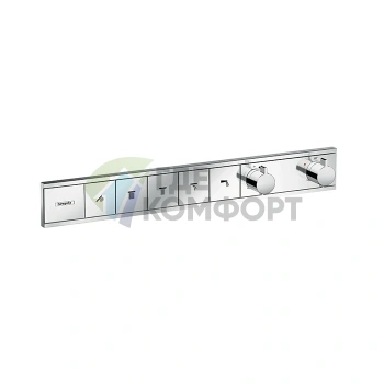 Термостат для душа Hansgrohe RainSelect с 5 режимами струи, хром (15384000) - фото 1