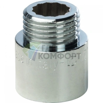 Удлинитель STOUT латунный 1/2 x 20 хромированный - фото 2