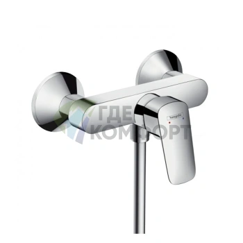 Смеситель для душа Hansgrohe Logis настенный с хромированным покрытием (71600000) - фото 1