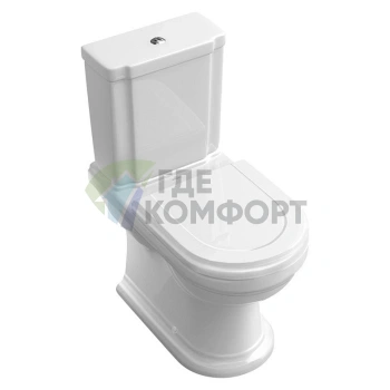 Унитаз-компакт Villeroy & Boch Hommage 6662 10 R1 Alpin