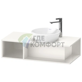 Тумбочка подвесная Duravit D-Neo Compact, 260x1000x480 мм, с открытым отделением, белая высокоглянцевая (DE493902222) - фото 1