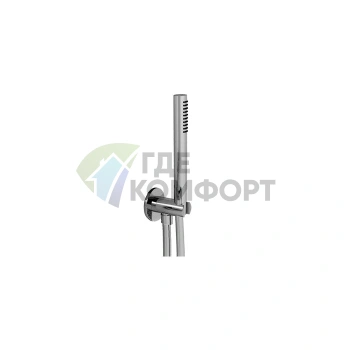 Душевой набор Fantini AL/23 с лейкой FIT, шлангом 150 см и держателем (хром) (81 02 8062) - фото 1