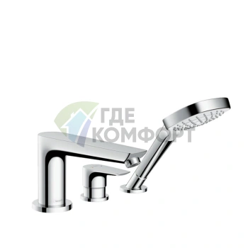 Смеситель для ванны Hansgrohe Talis E с ручным душем, хром (71730000) - фото 1