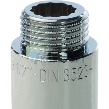 Удлинитель STOUT латунный 1/2 x 50 хромированный - фото 3