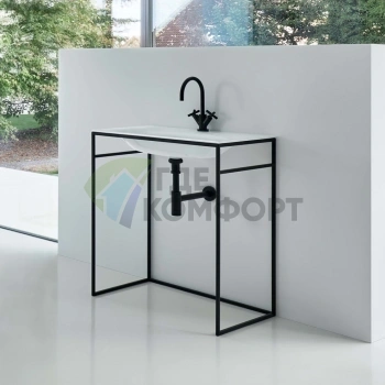 Встраиваемая раковина BETTE LUX SHAPE 60 см, черный цвет (Q010-815) - фото 1