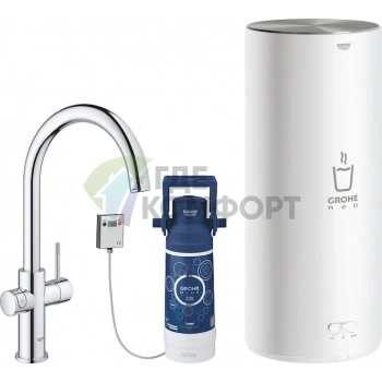 Смеситель Grohe Red II Duo для кухни с функцией мгновенного нагрева воды - фото 1