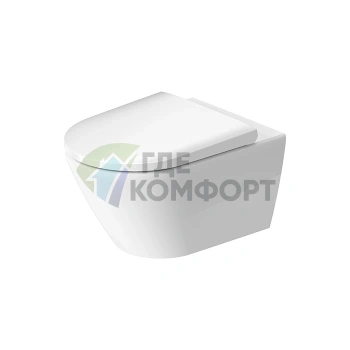 Подвесной унитаз Duravit D-Neo 370х540 мм: Безободковая технология и покрытие HygieneGlaze (2577092000) - фото 1