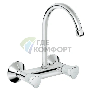 Смеситель для кухни Grohe Costa 31191000: однорычажный с выдвижным изливом - фото 1