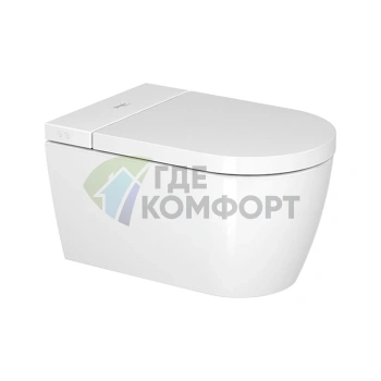 Комплект Duravit Starck f Plus: электронное сиденье 612000012000310 и подвесной унитаз ME by Starck 2510092000 (2510092000+612000012000310)) - фото 1