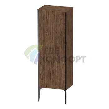 Шкаф подвесной Duravit XViu 1330x500x360 мм с 3 стеклянными полками (цвет: walnut dark, петли слева) (XV1326LB221) - фото 1