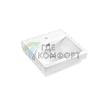 Раковина Artceram WASHBASINS BOX INCASSO встраиваемая 50х48 см с 1 отв под смесительитель цвет белый - фото 1