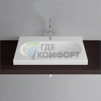 Встраиваемая эмалированная раковина BETTE COMODO 60x49.5 см белого цвета (A200 HLW1) - фото 1