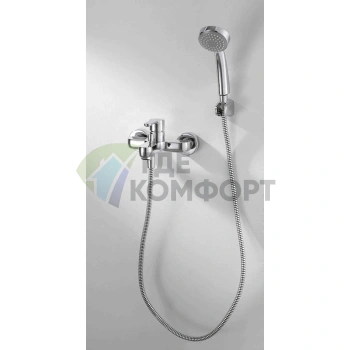 Смеситель Bravat Stream F63783C-B для ванны с душем - фото 3