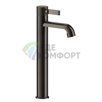 Смеситель GESSI INCOSO для раковины, высокий 337 мм, цвет Nero XL (58004#299) - фото 1