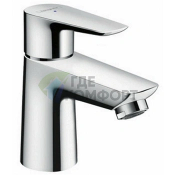 Смеситель для раковины Hansgrohe Talis E с донным клапаном Push-open, хром (71701000) - фото 1