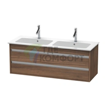 База под раковину Duravit Ketho с двумя выдвижными ящиками, 480x1270x475 мм, цвет натуральный орех (KT643207979) - фото 1