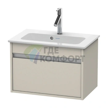 База под раковину Duravit Ketho 410x600x385 с выдвижным ящиком, цвет Серо-коричневый (KT642209191) - фото 1