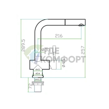 Смеситель для кухни Zorg Inox Vitis: стиль, долговечность и комфорт - фото 2