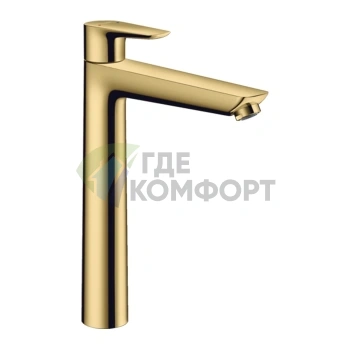 Смеситель для раковины HANSGROHE TALIS E — роскошное полированное золото (71717990) - фото 1