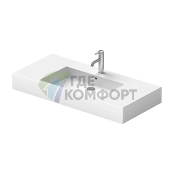Раковина Duravit Vero для мебели без перелива, 1050x490 мм, белая (329100044) - фото 3