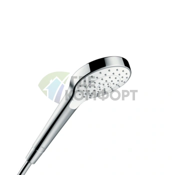 Ручной душ HG Croma Select S 110: технология 1jet Rain, белый/хром (26804400) - фото 1