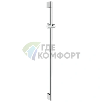 Душевая штанга HG UnicaCroma 90 см с держателем для ручного душа, хром (26506000) - фото 1