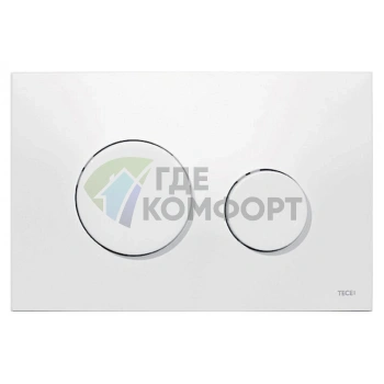 Кнопка смыва для инсталляции TECE Loop 9240600, белая, для скрытого монтажа - фото 1