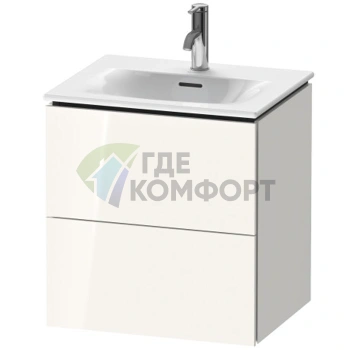 Тумба подвесная Duravit L-Cube White High Gloss с 2 ящиками, 550x520x421 мм (LC630402222) - фото 1