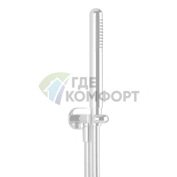 Душевой комплект Gessi Goccia белого цвета с держателем и ручным душем (33773#279) - фото 1
