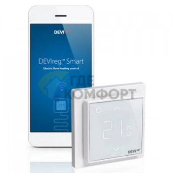 Терморегулятор Devi Devireg Smart White 16A 140F1141 - фото 2