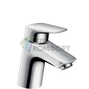 Смеситель для раковины Hansgrohe Logis с донным клапаном Push-Open, 70 см, хром (71077000) - фото 1