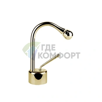 Смеситель для биде Gessi Goccia, 1 отверстие, цвет Gold CCP (уточните угол поворота носика) (33807#080) - фото 1