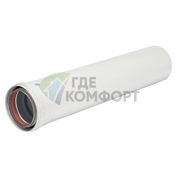 Труба Stout DN80/100 2000 мм утепленная п/м SCA-0080-802000 - фото 1