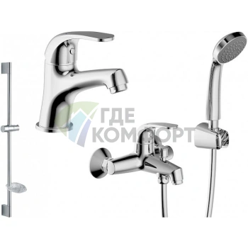 Комплект сантехники Bravat Fit F00315C: стильный дизайн для вашей ванной комнаты - фото 1